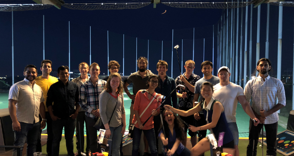 Several NASCENT Graduate Students at SLC Topgolf Social_NSF Site Visit 2018